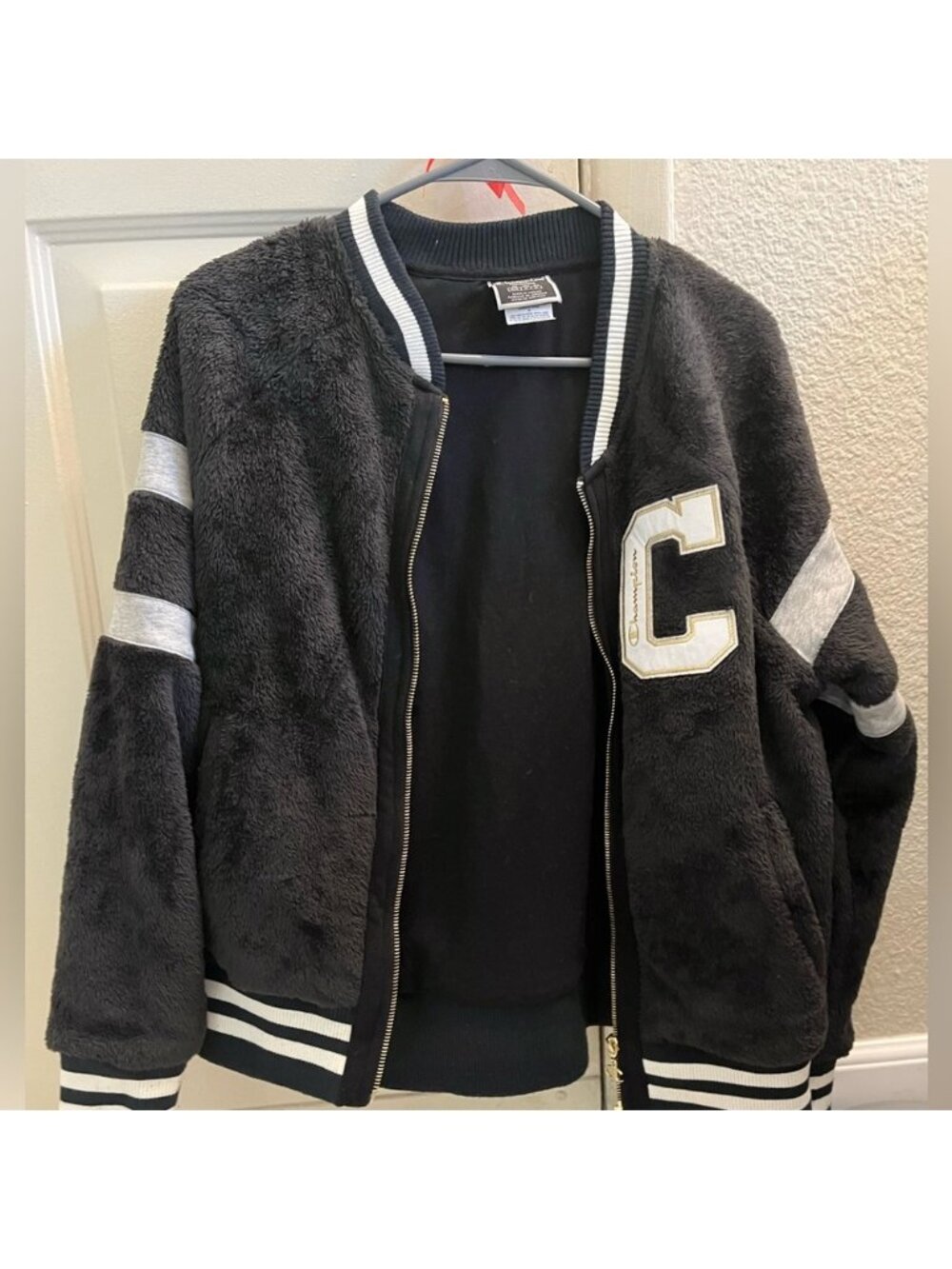 Fleece bomber jacket